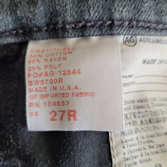 AG Adriano Goldschmied Grey Wash The Stilt-Cigarette Leg Jeans - Picture 4 of 6